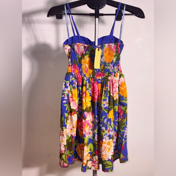 Vibrant Floral Smocked Dress - Picture 6 of 6